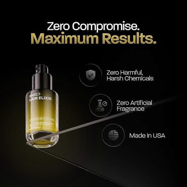 Based Hair Elixir Hårserum 30 ml til mænd