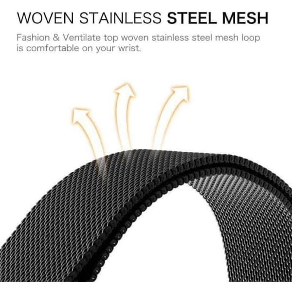 Passer til Fitbit Versa 3/4 rustfrit stål Milanese urrem