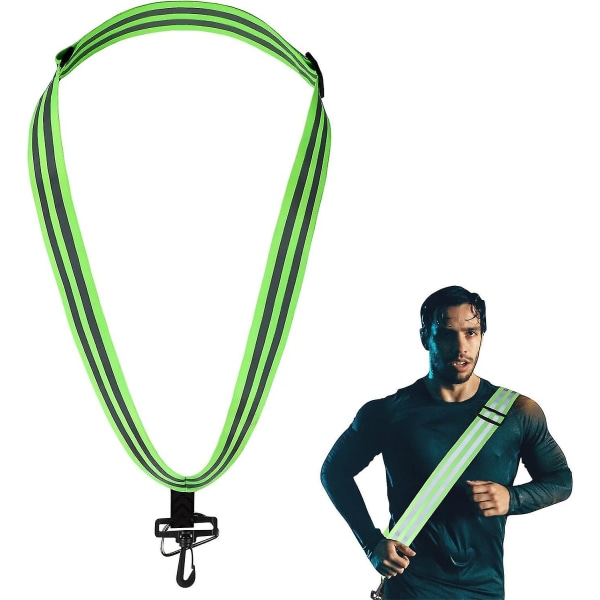 Refleksramme med klips for løping: Høyt justerbart gangbelte