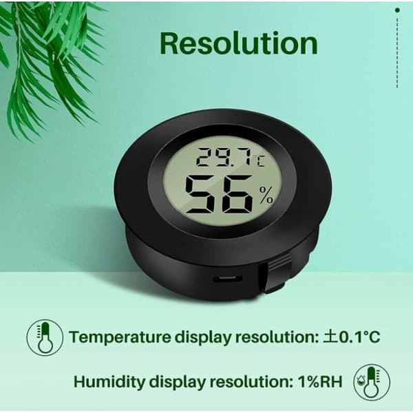 (6 st - B) Mini digital LCD-termometer hygrometer temperatur luftfuktighet -50-70℃ 10%-99% RH Bärbar termometer termohygrometerindikator