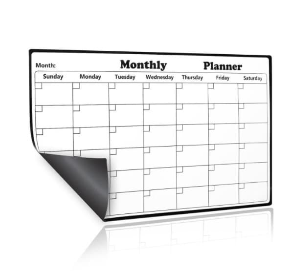 Kalender til køleskabet
