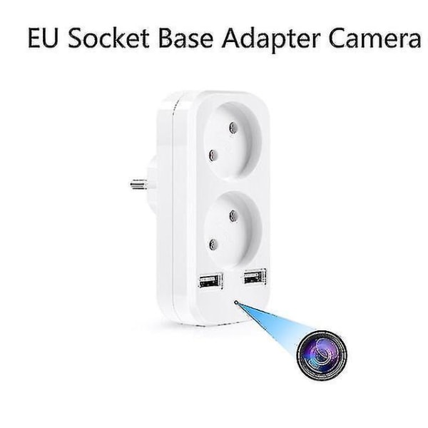 Eu Standard Vägguttag Minikamera Med USB gränssnitt Hd Bärbar Hushålls Eu-kontakt Trådlös Ip Kamera Wifi Fjärrövervakning