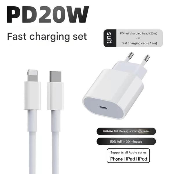 PD20w oplader egnet til Apple mobiltelefon oplader