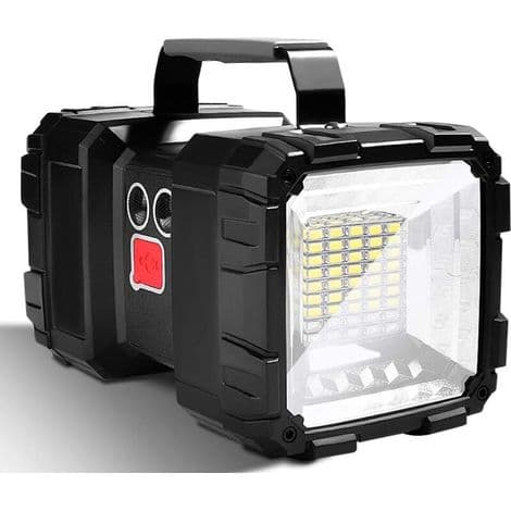 10000 mAh LED-taskulamppu, 7 tilaa, ulkokäyttöön hätätilanteisiin