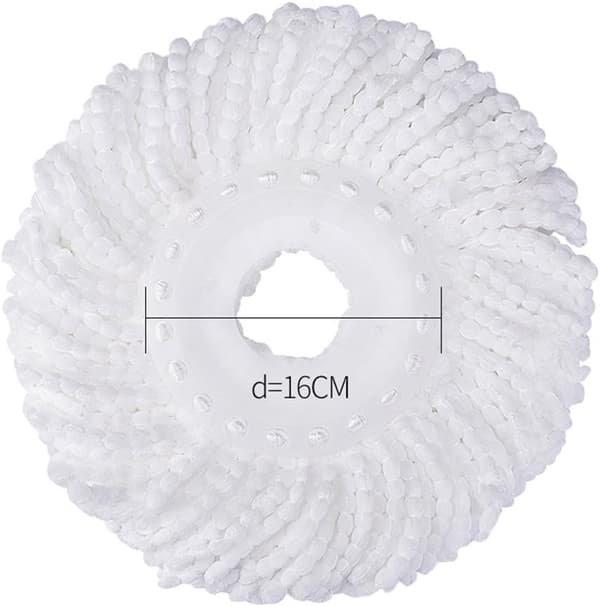 3-pakning moppehode erstatning for Hurricane Spin Mop erstatningshode mikrofiber spin mopp refill enkel rengjøring rund form standardstørrelse
