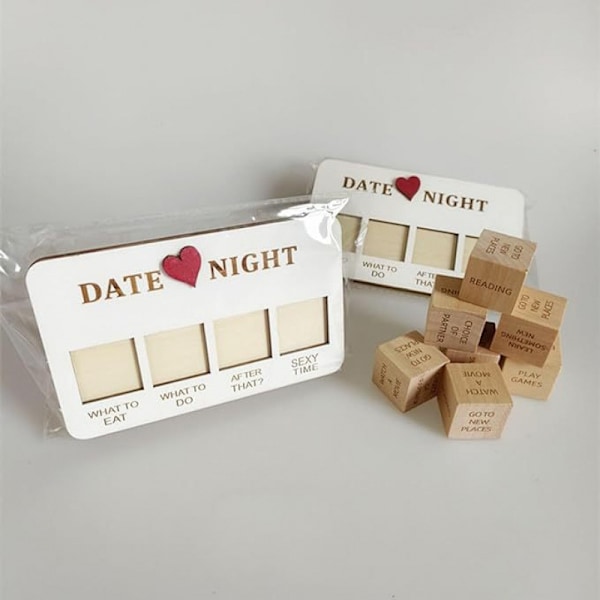Par-Dice för Par - Romantik & Datumskväll - Spel för Par med Förvaringsväska - Perfekt för Par, Alla Hjärtans Dag, Födelsedag, Bröllop - 1 Set
