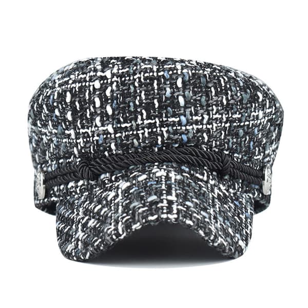 Peaked Cap Casual Cap Elegant Vinterhat til Kvinder (56-58cm)