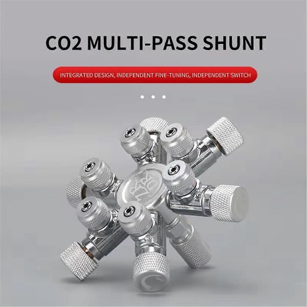 Ny Akvarium Multi Vejs CO2 Fordeler Splitter Nåleventil, Kontraventil Bobletæller til Magnetventil