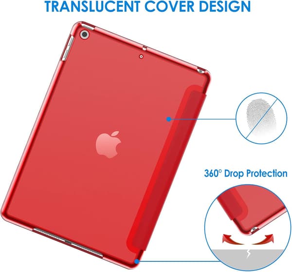 Etui til iPad 10,2-tommer (2021/2020/2019 model, 9./8./7. generation), Auto Væk/Sov Cover