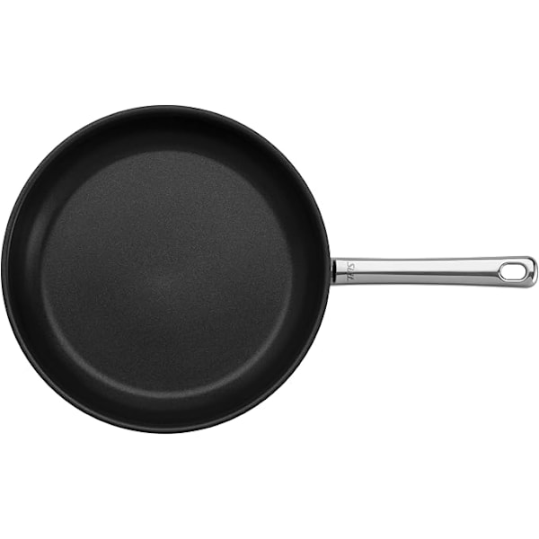 Induksjonsstekepanne 28 cm, rustfritt stålbelegg, rustfritt stålhåndtak, høy temperaturbestandig, skånsom steking