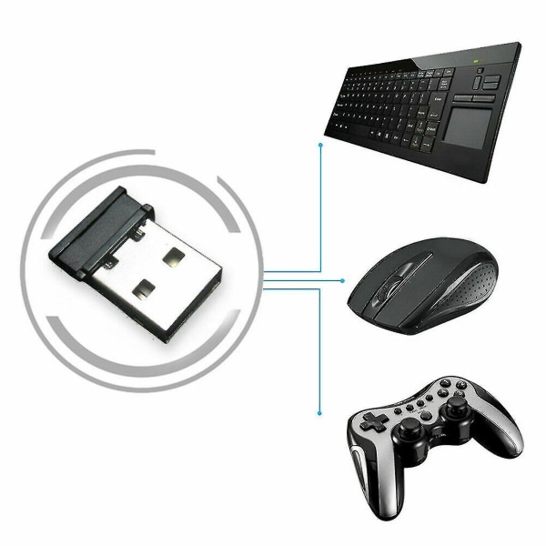Universal 2,4g trådløs mottaker usb-adapter for datamaskinmus tastatur Koble til Zh5-2