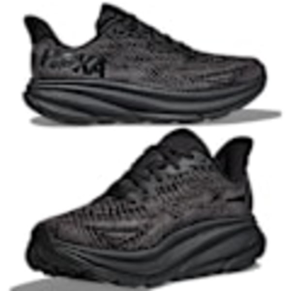 Hokas CLIFTON 9 Löparskor för dam, mesh, låg midja, svarta, storlek 40