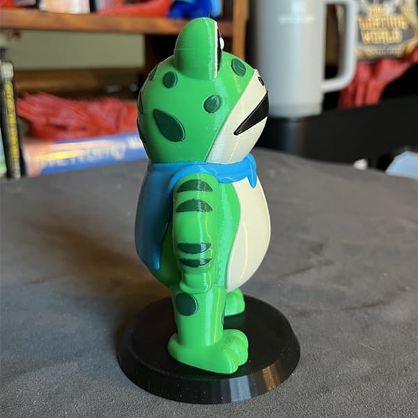 Protest groda 3D-printade leksaksornament high-end nisch grodmodell gåva
