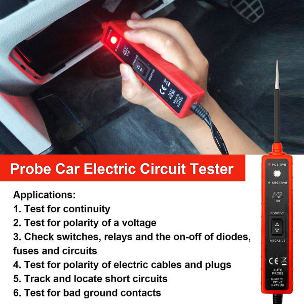 Em285 6-24v bil elektrisk krets penn spenningstester Bilverktøy