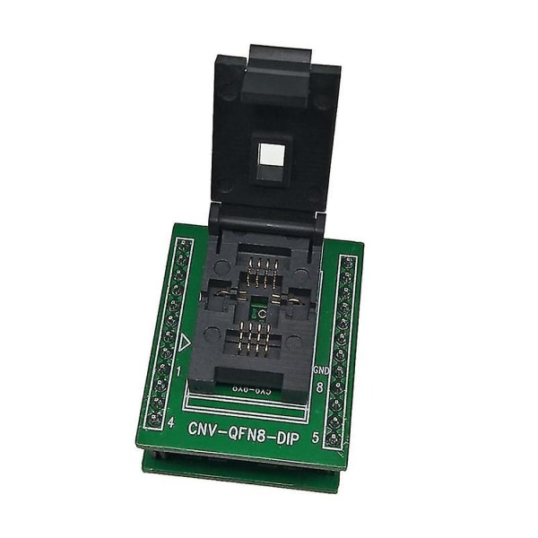 Qfn8 Dfn8 Wson8 Programmering Socket Pin Pitch 1,27 mm Ic Body Størrelse 6x8 Mm Clamshell Test Socket Zif A