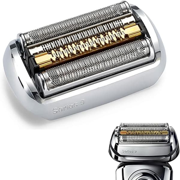 92S Barberhode Erstatningshode Sølv, Kassettfoliekutter for Braun Series9 9240s 9260s 9280cc 9290cc