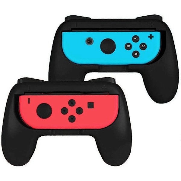 2-pakks for Switch små håndtak grep Ergonomisk design Slitsterk komfortabel håndtaksett Håndtakholder - Svart