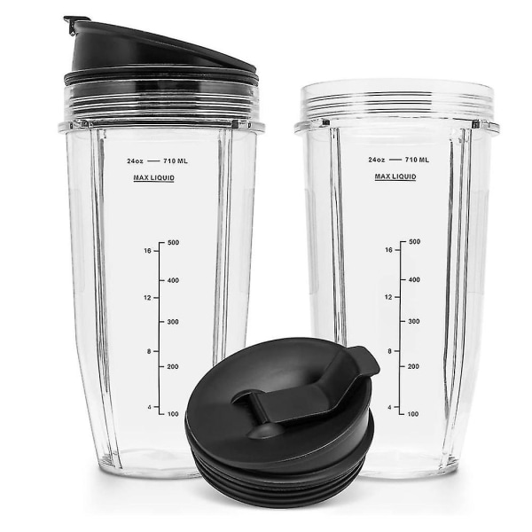 24oz udskiftningskopper kompatibel med Ninja Nutri Bn401, Bn701, Ss101, Bn400, Bn800, Bn801 Blender