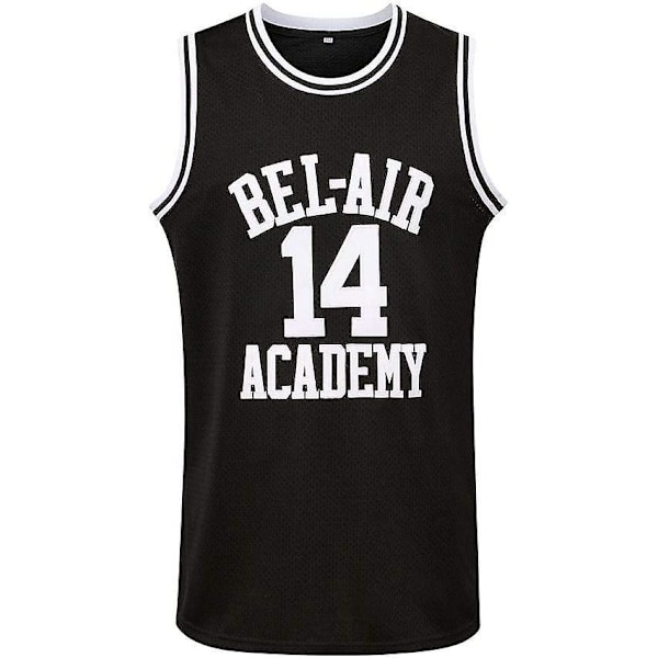 14 Fresh Prince Of Bel Air College, Men's Basketball Jersey  Blackm