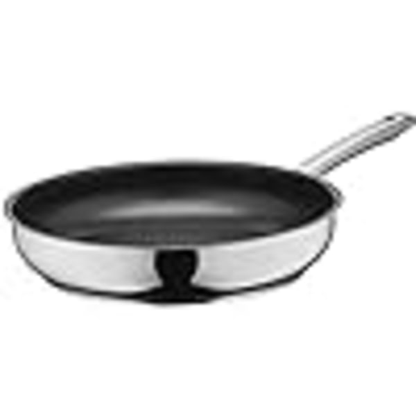 Induktionsstegepande 28 cm, rustfri stålbelægning, rustfrit stålhåndtag, høj temperaturbestandig, skånsom stegning