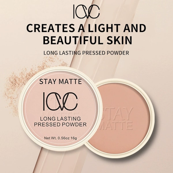 Pressat Puder, Silkesbeige, 14g (3-pack)