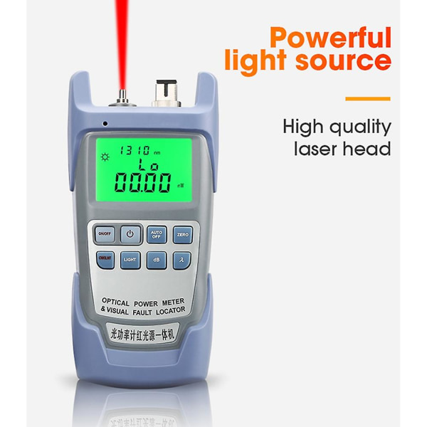 -9A All-IN-ONE optisk effektmätning med visuell fellokalisering optisk fibertestare 5KM 10Km 20KM 30Km VFL10 MW