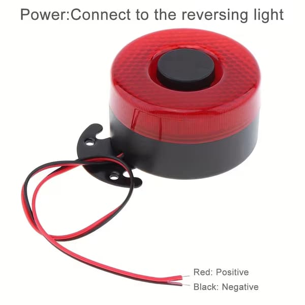 1 kpl 12V 24V LED peruutusvaroitin summeri torvi punaisella varoitusvalolla auto kuorma-auto matkailuauto peruutus kaiutin 1 Pieces