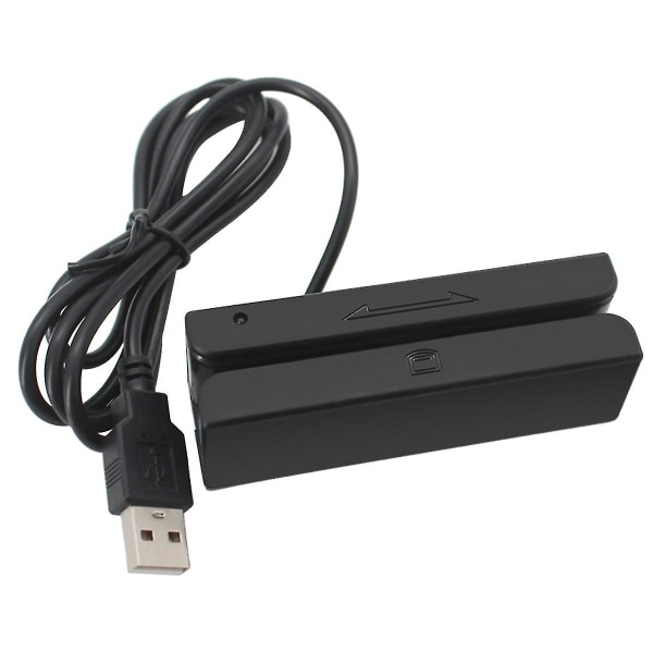 Msr90 USB magneettinauha kortinlukukone kortinlukija Stripe 3 kappaletta Mini Swiper yhteensopiva USB PC