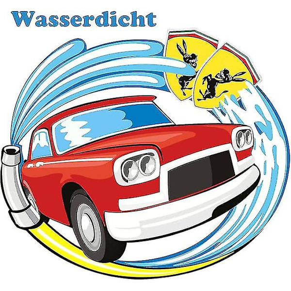 1 par morsomme esel-bilsticker, reflekterende bilsticker dekke kompatibel for Ferrari-God