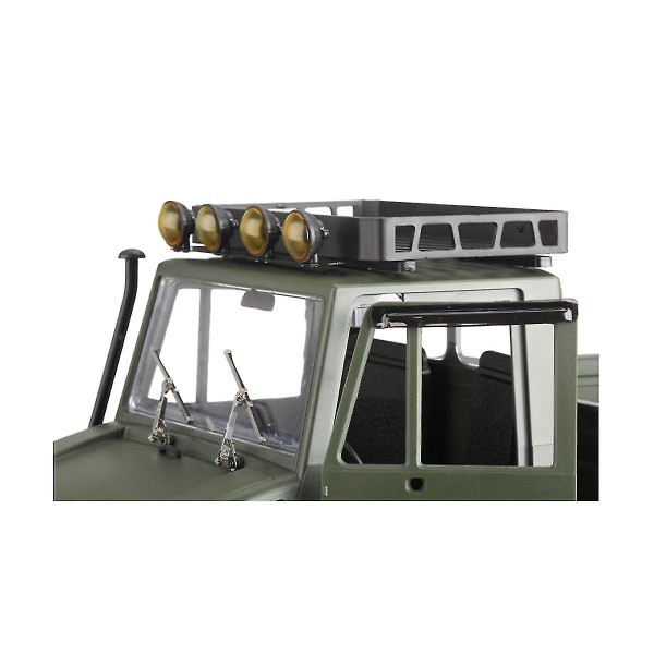 -p06 Metall Bagagehållare Takräcke med LED-ljus Kompatibel Ldrc -p06 P06 Unimog 1/12 Rc Truck Car Upgr