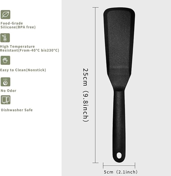 Non-Stick Spatelsæt med 2 til Æg, Pandekager, Pizza