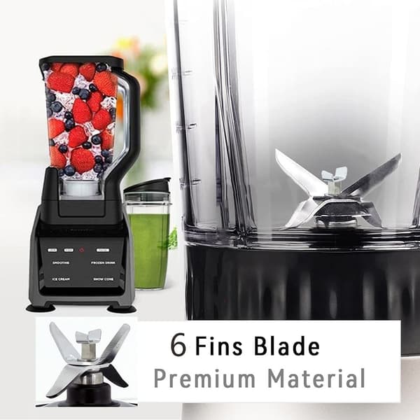 7-finners blender erstatningsbladmontering med pakning passer til Ninja BL480 BL640 BL680 NN100-serien mikser kutter reservedeler