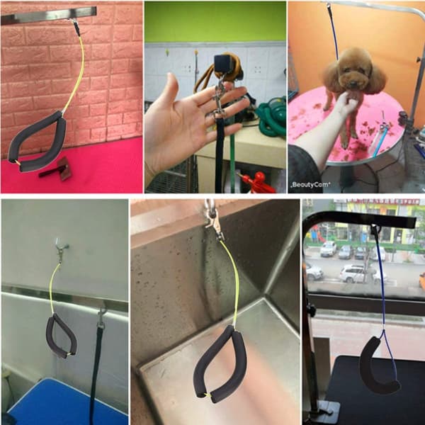 Foldbart kæledyrsplejebord med klemme til store og små hunde