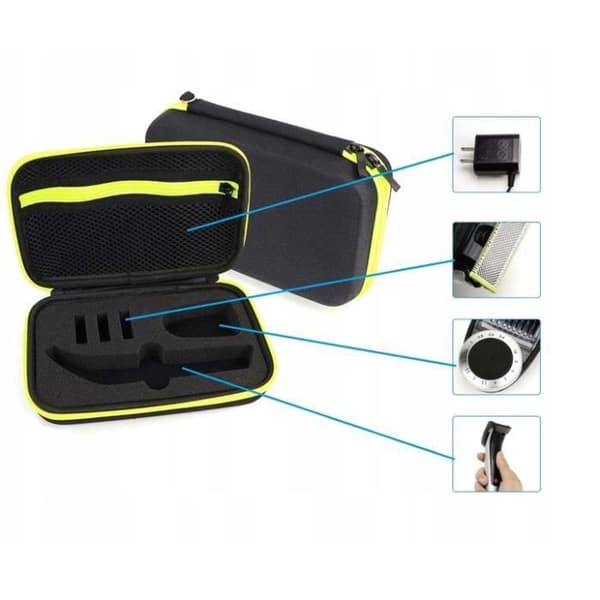 Tukeva kotelo Philips OneBlade PRO -sarjan parranajokoneille Black, Green