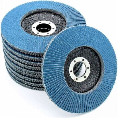 10 slibeskiver 125x22mm - Afgratning, rustfjernelse, polering, efterbehandling - Multi-purpose korn