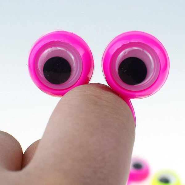 50 stk/sæt Øjenfingerdukker Googly Eyes Ringe Tegneserie Finger Ringe Øjenring Sæt Party Favors Gave Til Børn Dreng Pige