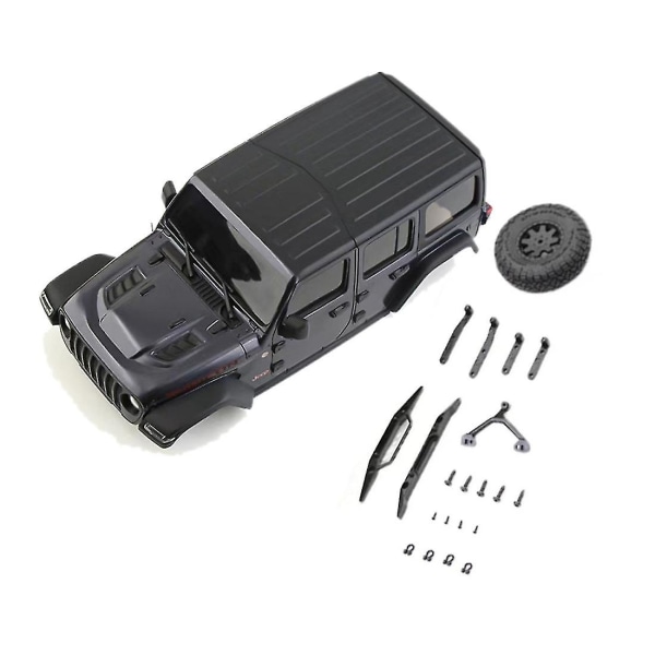 Rc Car Body Shell -yhteensopiva Mini Z Mini-z Wrangler Rc Crawler Auton päivitysosat, musta