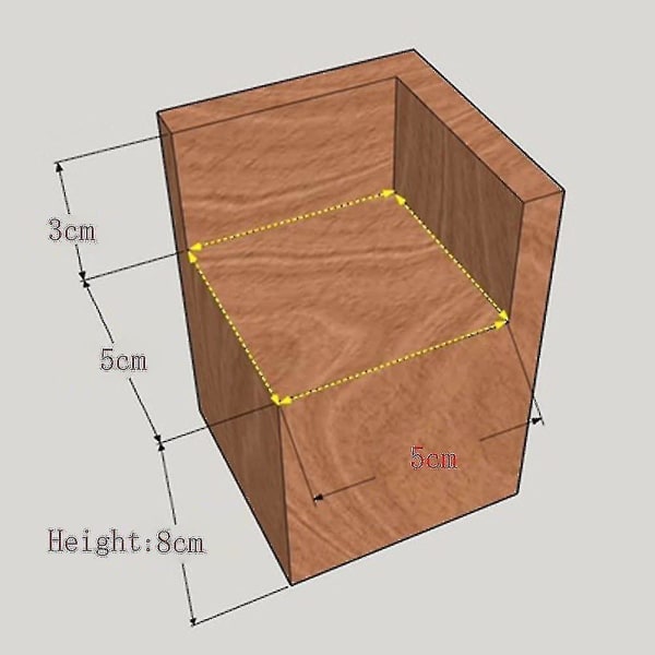 4 kpl puinen huonekalun korotusjalat sängynnostajat 9,8x9,8cm jalat 3cm nostokorkeudelle