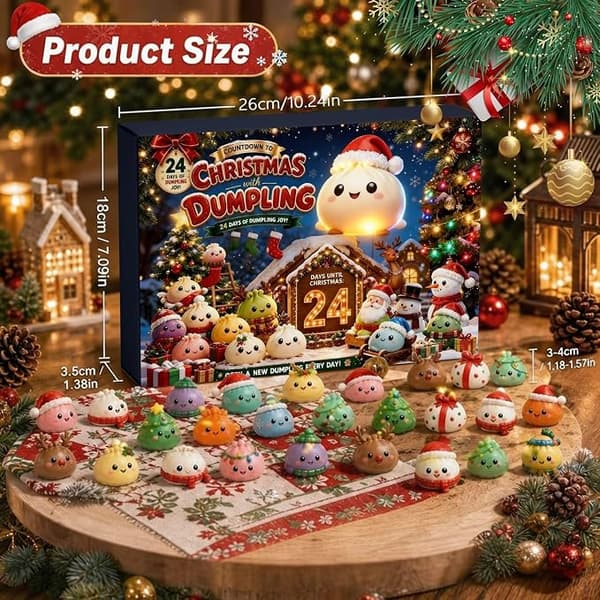 Squishy julkalender 2026 klämleksakskalender (A)