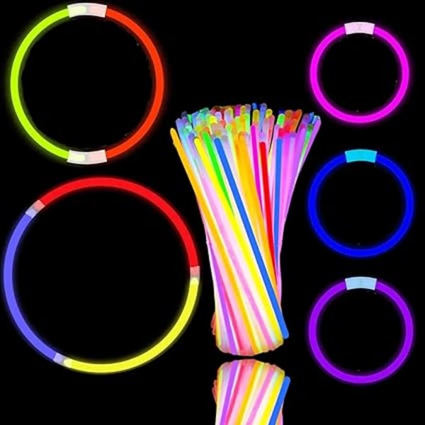 Glow Sticks 45pcs 8" Glowsticks Glow Bracelets Necklaces, for Adults Children Glastonbury Festival（50pcs）