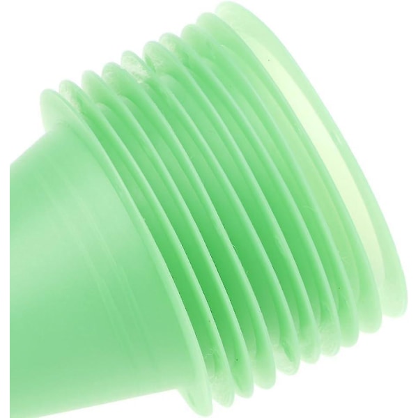 10 stk Green Roller Fotball Fotball Treningskjegler - Plast Sports Marking Cup for kroppsøving og sportstrening
