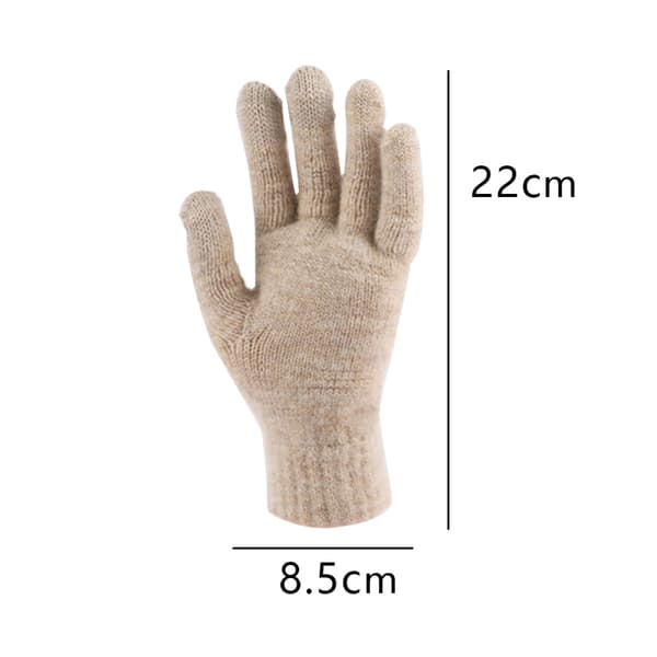 Star Vinterhandskar för Kvinnor Varma Stickade Handskar Pekskärm Flickhandskar, Khaki