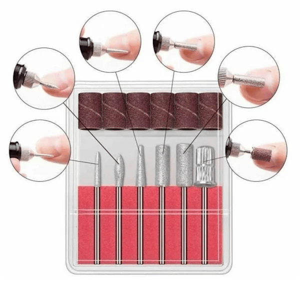 6-positions neglefil (elektrisk) sort