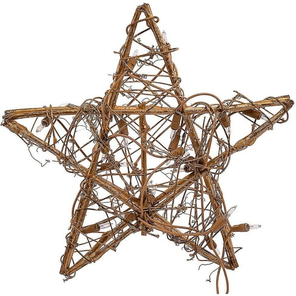 Kurt Adler 20-Light Gold Rotting Star Treetop