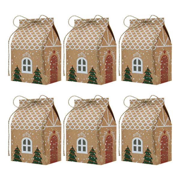 Husformad presentförpackning, 50 stycken - Julkalender fyllningsbox - Jul liten presentförpackning