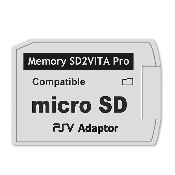 Sd2vita 5.0 hukommelseskortadapter, kompatibel med Ps Vita Psvsd -sd Adapter kompatibel med Psv 1000/2000 Pstv Fw 3.60 Henka-dz