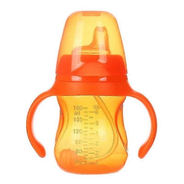 180 ml Vauvan ja lapsen söpö kupi, taaperon lasten oppimispullo, ankka-suulake