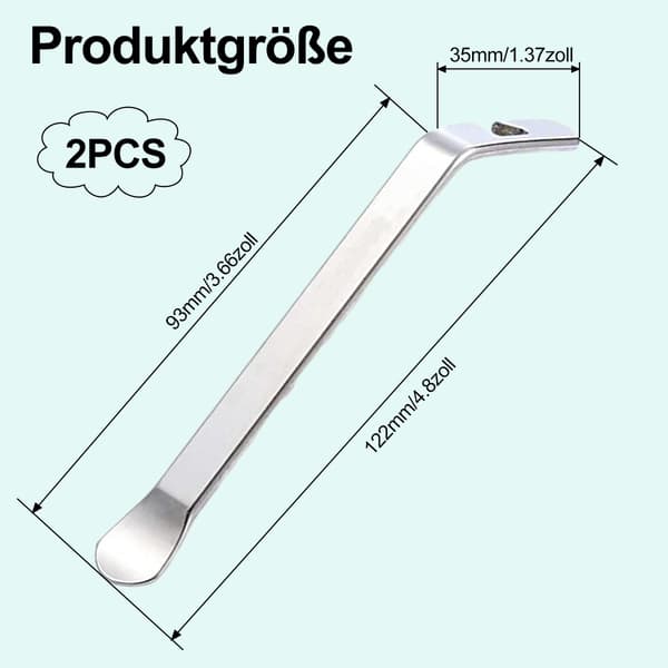 2 st Däckbytesverktyg - Silver