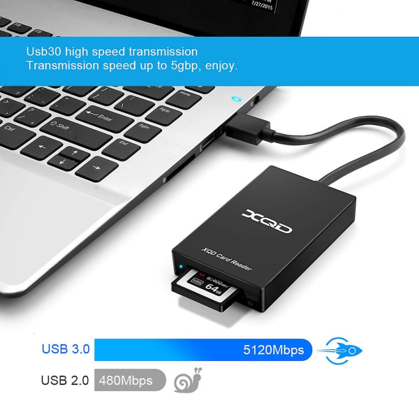 Type C USB 3.0 SD XQD minnekortleseroverføring for Sony M/G Series For OS Windows ComputerUSB