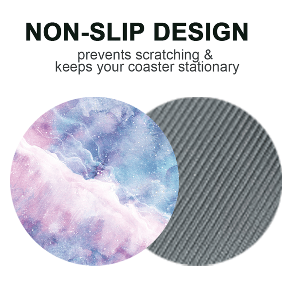 til kopholdere, keramisk sten & ikke-ridse korkbase drikkeunderlag mørk marmor, coaster01